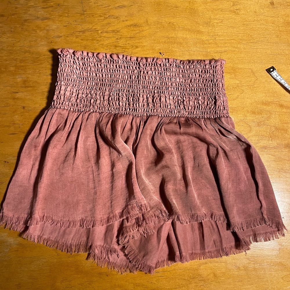 Aerie Pink Rouched Tube top Size Small